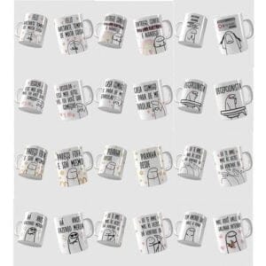 Pack Artes Bento Flork Canecas 83 Arquivos Cdr E Png
