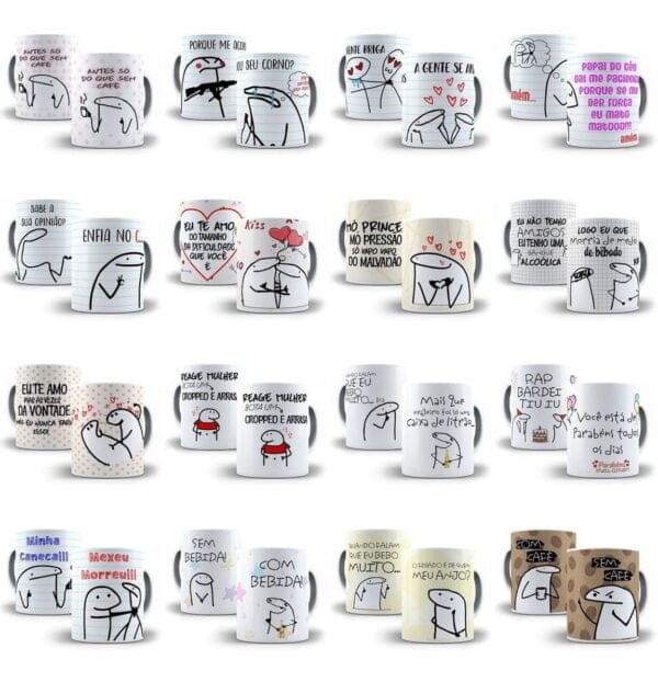 Pack Artes Caneca Bento Flork Memes 90 Arquivos Cdr E Png