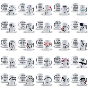 Pack Artes Caneca Flork 83 Estampas Em Corel Draw Sublimação