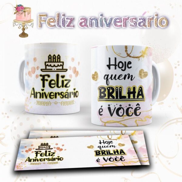 Pack Artes Canecas Aniversário Png e Corel - Imagem 4