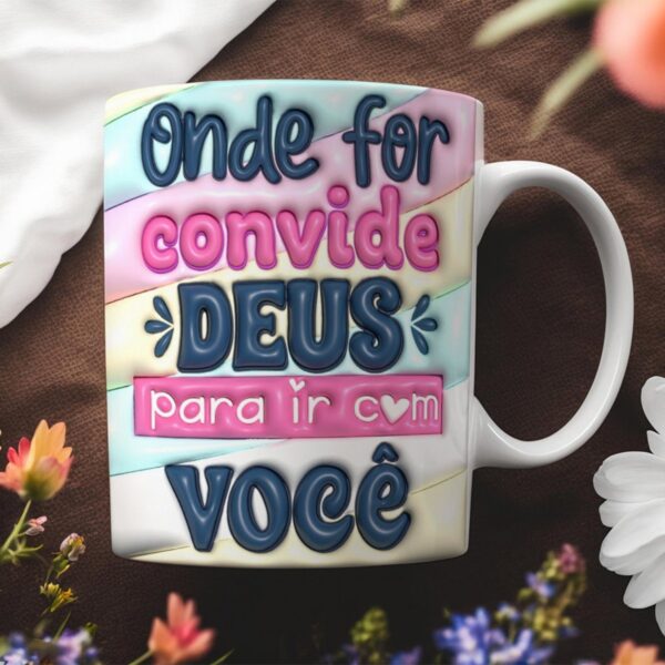 Pack Artes Canecas Frases Cristã - Arquivo Digital - Imagem 4