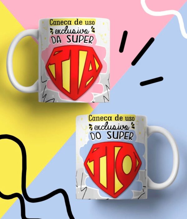 Pack Artes Canecas Supers - Png - Imagem 5