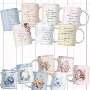 Pack Artes Canecas Versiculos Biblicos - Arquivo Digital