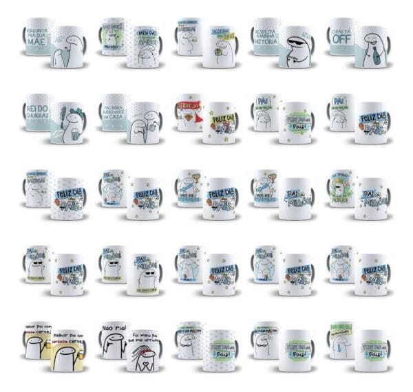 Pack Artes Dia Dos Pais Flork Imagens Png Frases Caneca