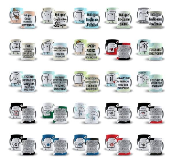 Pack Artes Dia Dos Pais Flork Imagens Png Frases Caneca