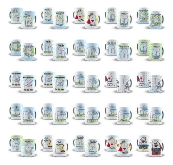 Pack Artes Dia Dos Pais Flork Imagens Png Frases Caneca