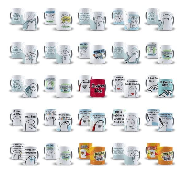 Pack Artes Dia Dos Pais Flork Imagens Png Frases Caneca