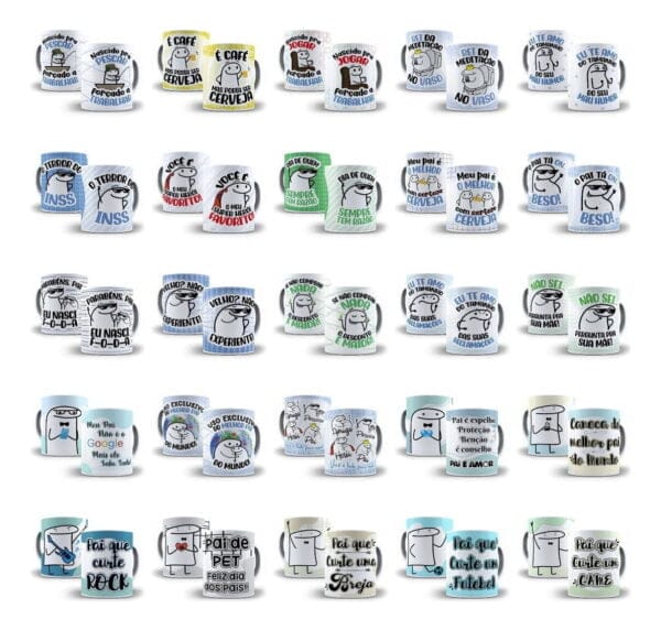 Pack Artes Dia Dos Pais Flork Imagens Png Frases Caneca