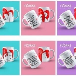 Pack Artes Para Canecas Dia Dos Namorados Flork Bento