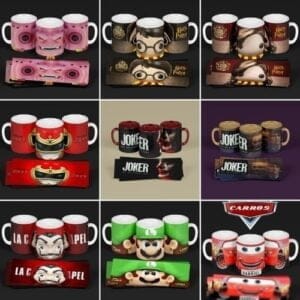 Pack Artes Sublimação Canecas Desenhos E Personagens Jpg