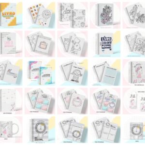 pack atividades livros de pintar