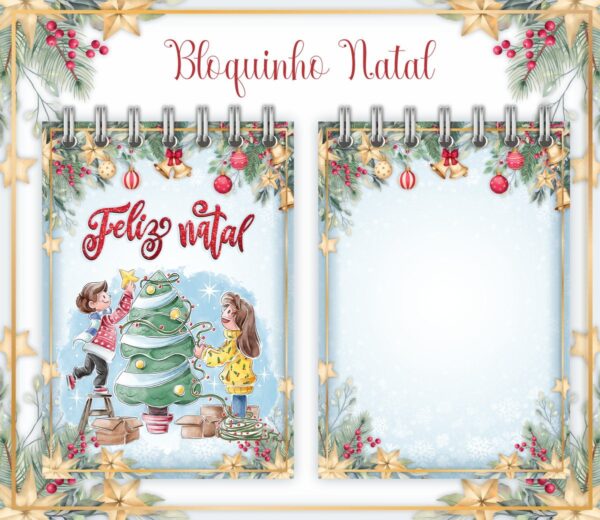 Pack Bloquinhos de Anotações Natal - Arquivo Digital