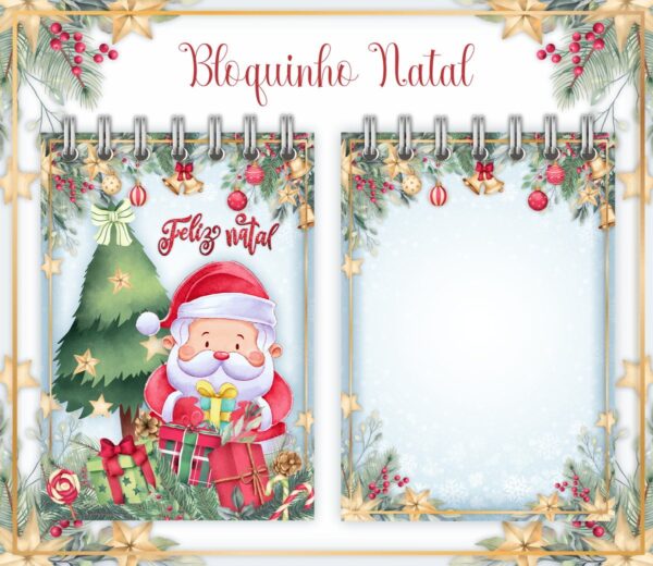 Pack Bloquinhos de Anotações Natal - Arquivo Digital - Imagem 2