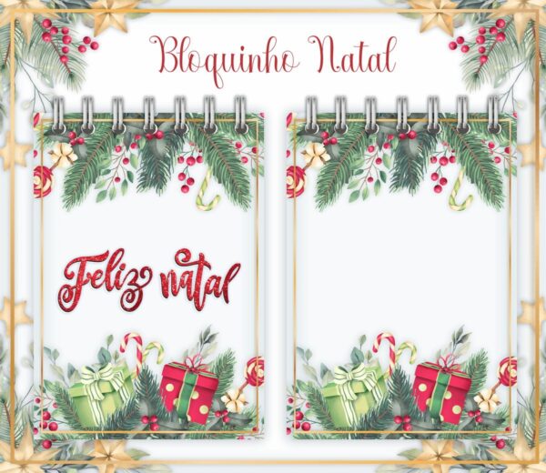 Pack Bloquinhos de Anotações Natal - Arquivo Digital - Imagem 3