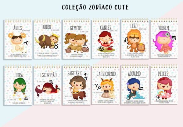 Pack Bloquinhos Signos - Arquivo Digital