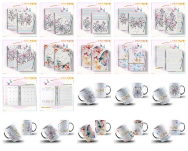 Pack Borboletas Candy 2025 - Arquivo Digital - Imagem 3