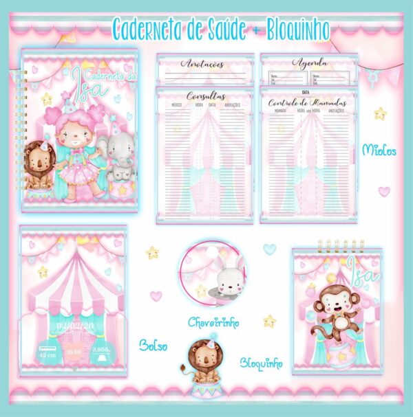 Pack Cadernetas de Saúde + Bloquinhos - Arquivo Digital - Imagem 3