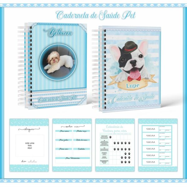 Pack Cadernetas Vacinas Pet Fêmeas e Machos - Imagem 3