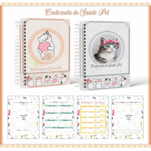 Pack Cadernetas Vacinas Pet Fêmeas e Machos - Imagem 2