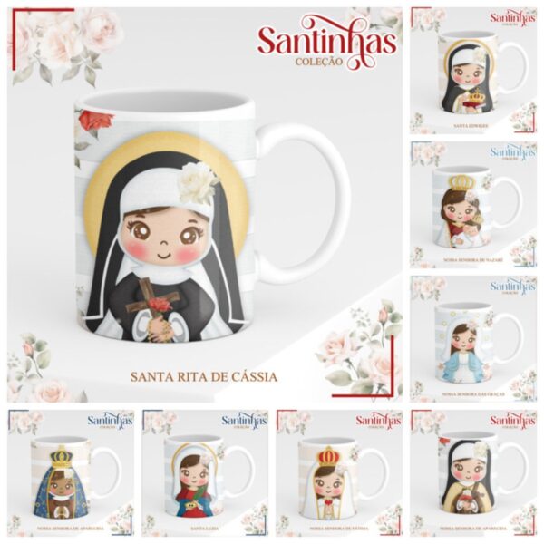 Pack Cadernos Santinhas - Arquivo Digital