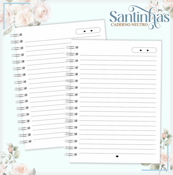 Pack Cadernos Santinhas - Arquivo Digital