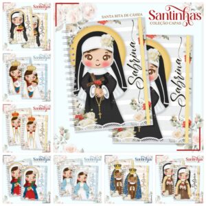 Pack Cadernos Santinhas - Arquivo Digital