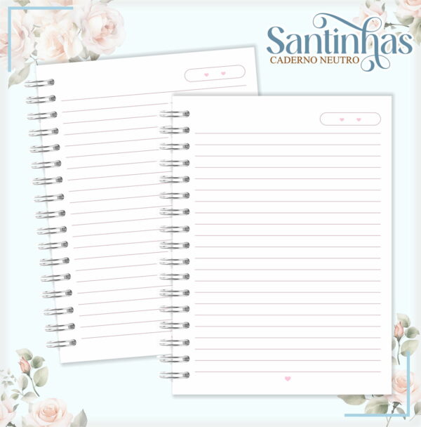 Pack Cadernos Santinhas - Arquivo Digital
