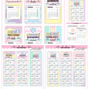 pack calendarios 2023 arquivo digital calendarios