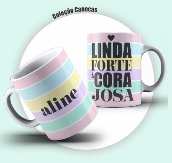 Pack Canecas Frases Femininas - Arquivo Digital