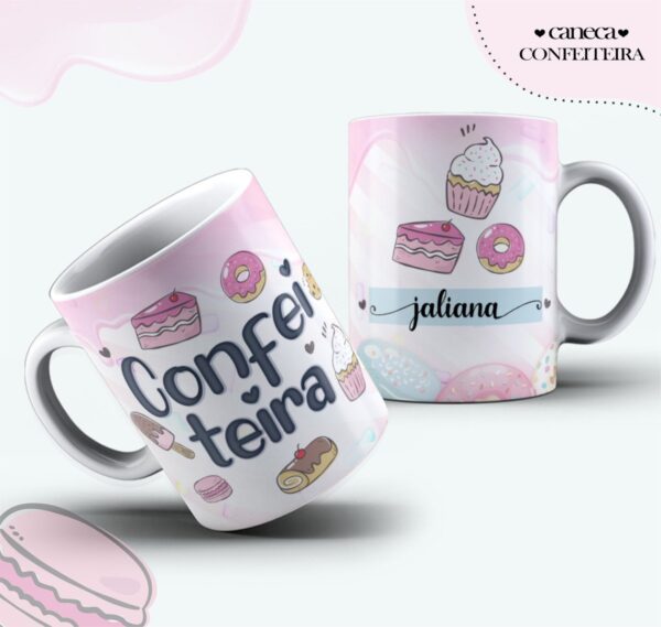 Pack Canecas Profissões Femininas - Arquivo Digital - Imagem 4