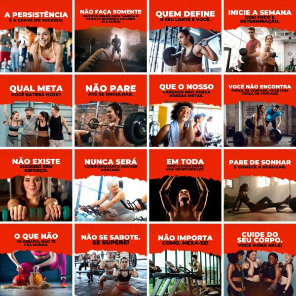 Pack Canva Academia Personal Trainer Template Canva 200 Artes Legendas 3