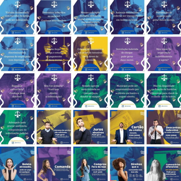 Pack Canva Advogado 30 Templates Editaveis 50 Artes Bonus