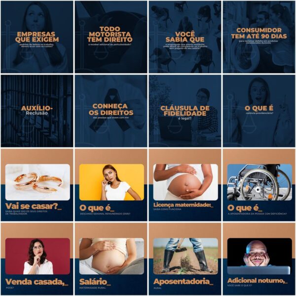 Pack Canva Advogado Advocacia Templates Editaveis 200 Artes Legendas 2