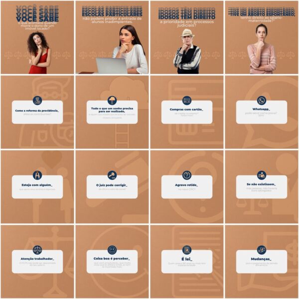 Pack Canva Advogado Advocacia Templates Editaveis 200 Artes Legendas 6