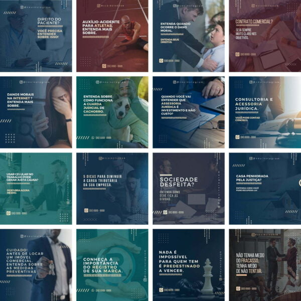 Pack Canva Advogado Templates Editaveis 40 Artes Bonus