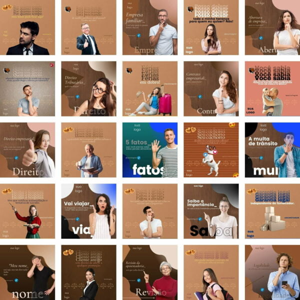 Pack Canva Advogados Template Canva 450 Artes + Bônus - Imagem 2