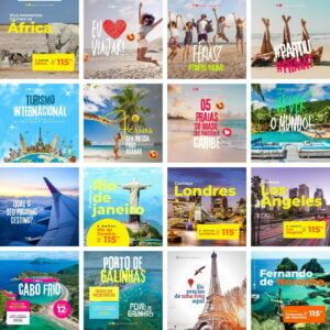 Pack Canva Agencia De Turismo Templates Editaveis 35 Artes Bonus 2