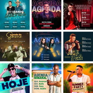 Pack Canva Agendas Eventos Shows 30 Templates Editaveis 10 Artes Bonus
