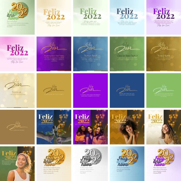 Pack Canva Ano Novo Templates Editaveis 50 Artes Bonus 3