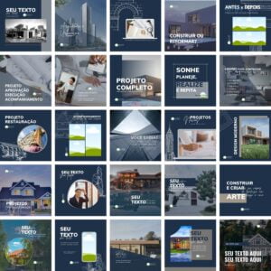 Pack Canva Arquitetos Arquitetura Templates Editaveis 25 Artes Bonus