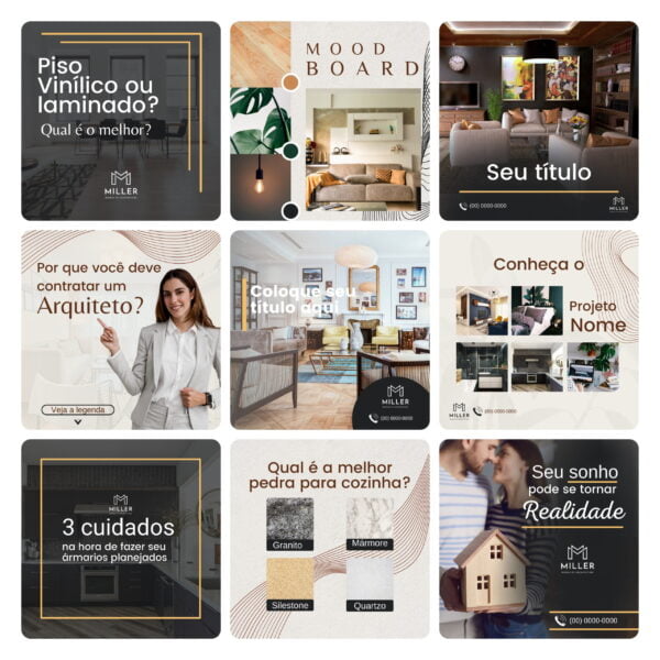 Pack Canva Arquitetos Template Editavel 30 Artes Bonus 2