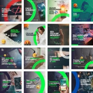 pack canva assistencia tecnica celular template canva 40 artes bonus 2