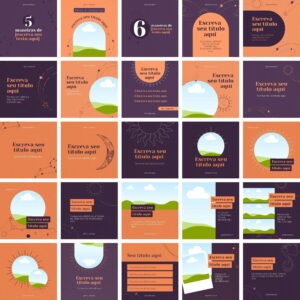 Pack Canva Astrologia Templates Editaveis 36 Artes Bonus