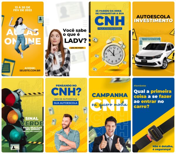 Pack Canva Auto Escola Templates Editavel 27 Artes Storie Bonus 5