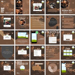 Pack Canva Barbearia Cabelereiro Templates Editaveis 25 Artes Bonus