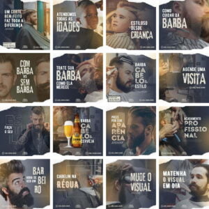 Pack Canva Barbearia Cabelereiro Templates Editaveis 30 Artes Bonus 2