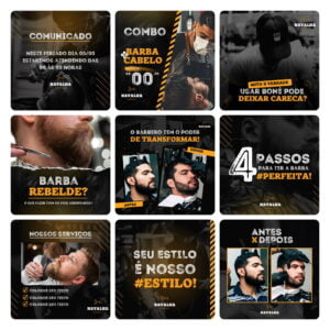 Pack Canva Barbearia Template Editavel 30 Artes Bonus 5