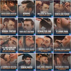 Pack Canva Barbearia Templates Editaveis 200 Artes Legendas 8