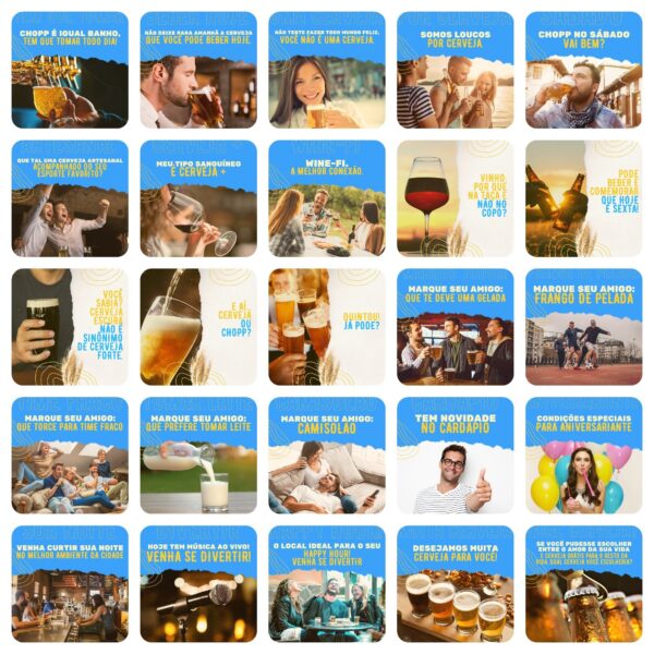 Pack Canva Bares Bar Cervejaria Templates Editaveis 200 Artes Legendas 7