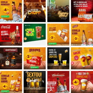 Pack Canva Bebidas Bar Cervejaria Templates Editaveis 30 Artes Bonus 2